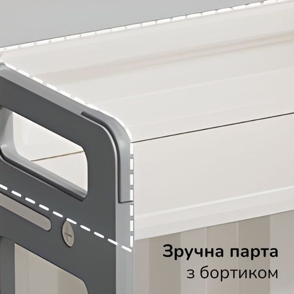 Дитячий столик 5-в-1 для творчості Lumpurini Dafne Duo. Для дітей від 1 до 8 років. Стіл-трансформер з двома стільчиками для годування, навчання та творчості YY2023-01C / YY2023-01C-2 фото