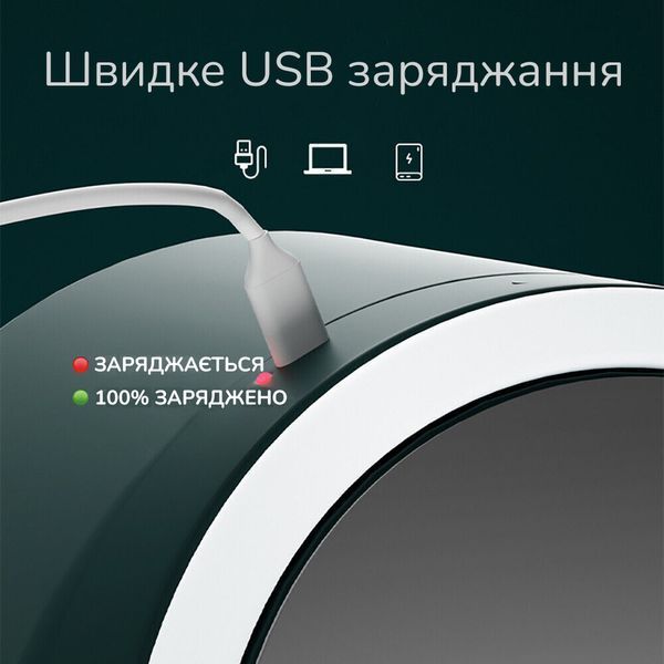 Косметичний органайзер Airglow Pro з вентилятором Зелений КББ TF-01-g фото